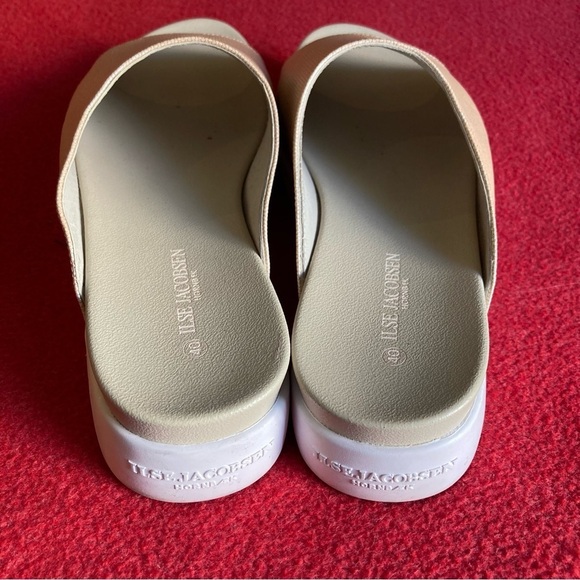 ILSE JACOBSEN Sz 41 Tulip Solid Top Metallic Shimmer Slip On Slide Sandals - Picture 9 of 10